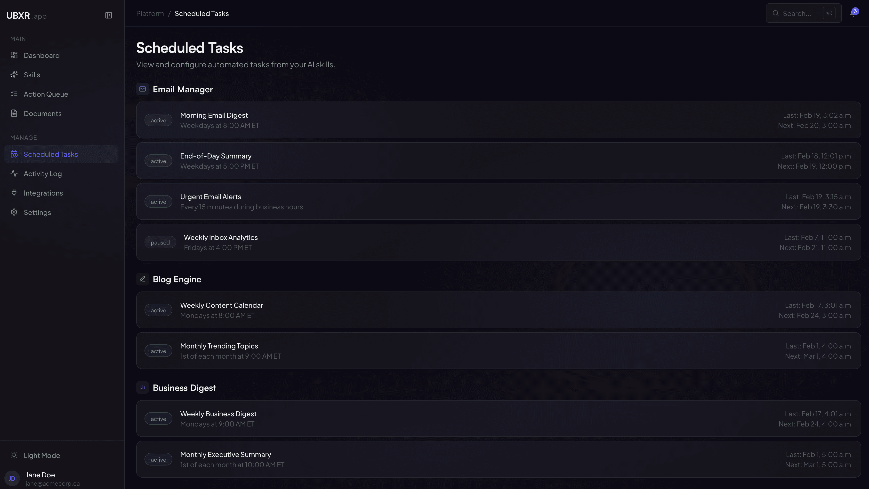 Order history — filters, status tracking, and payment details
